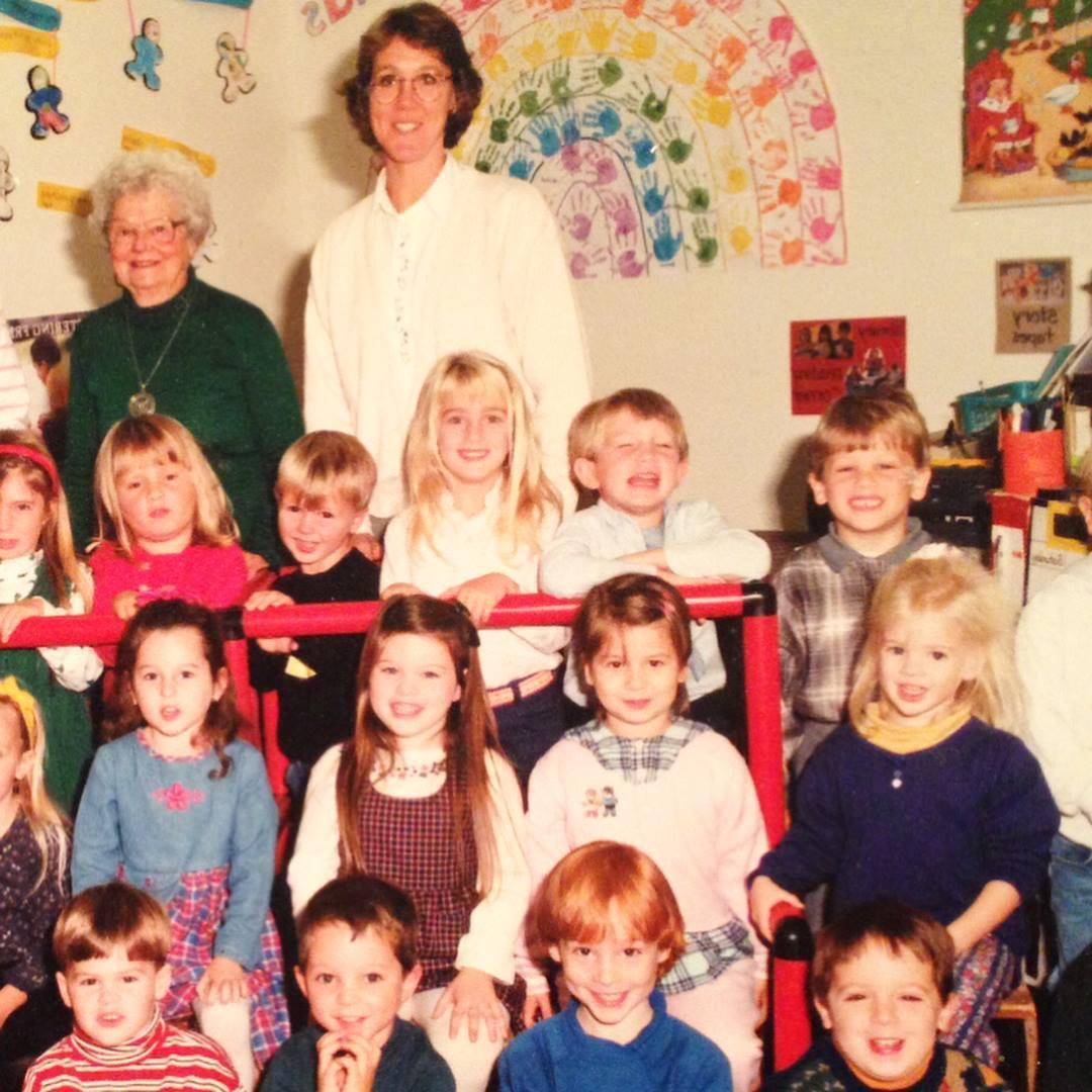 Preschool class photo (Brittany left, Dylan right)