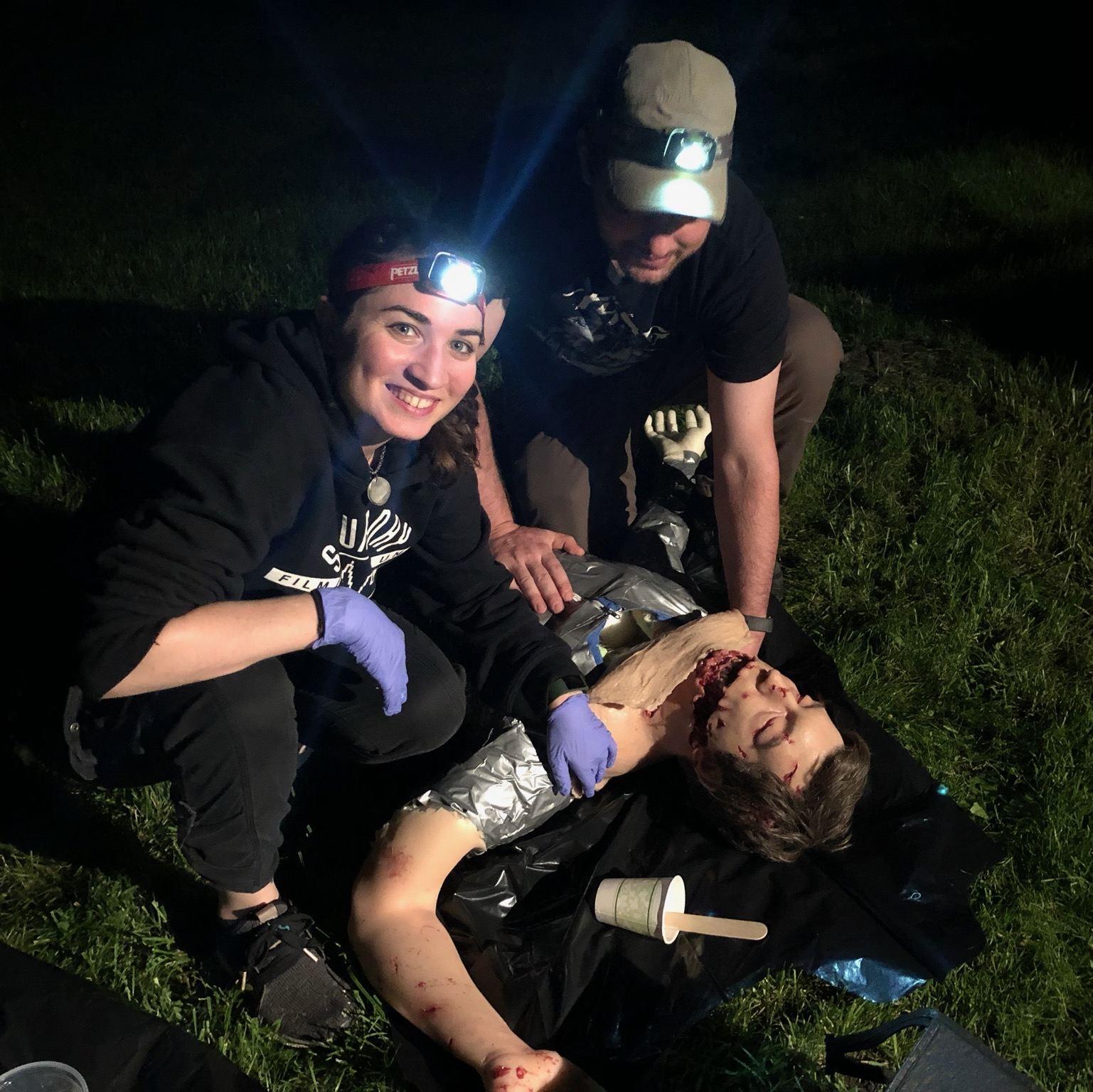 Working on a prop body in upstate NY