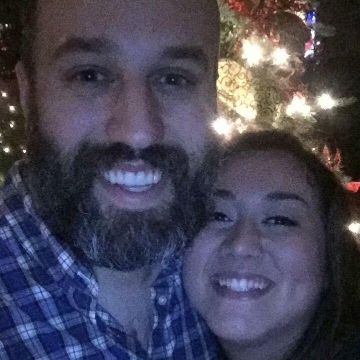 Our first Christmas together in 2016
