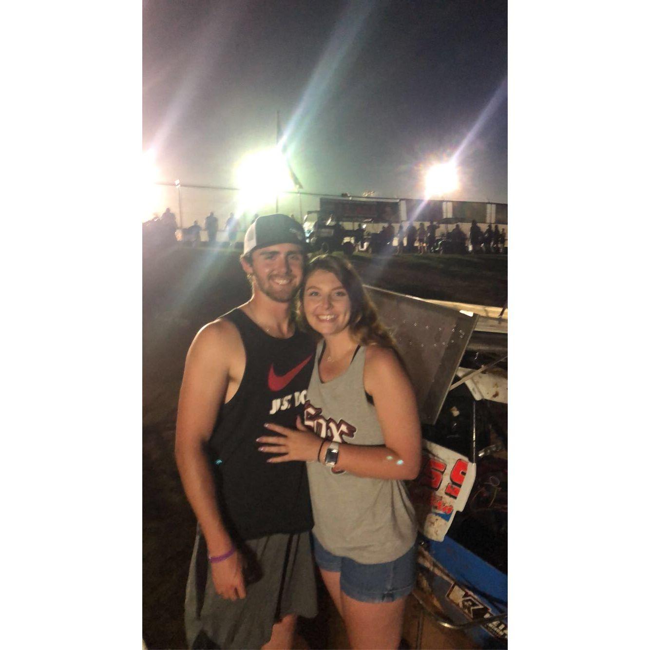 First time at the race track for me!