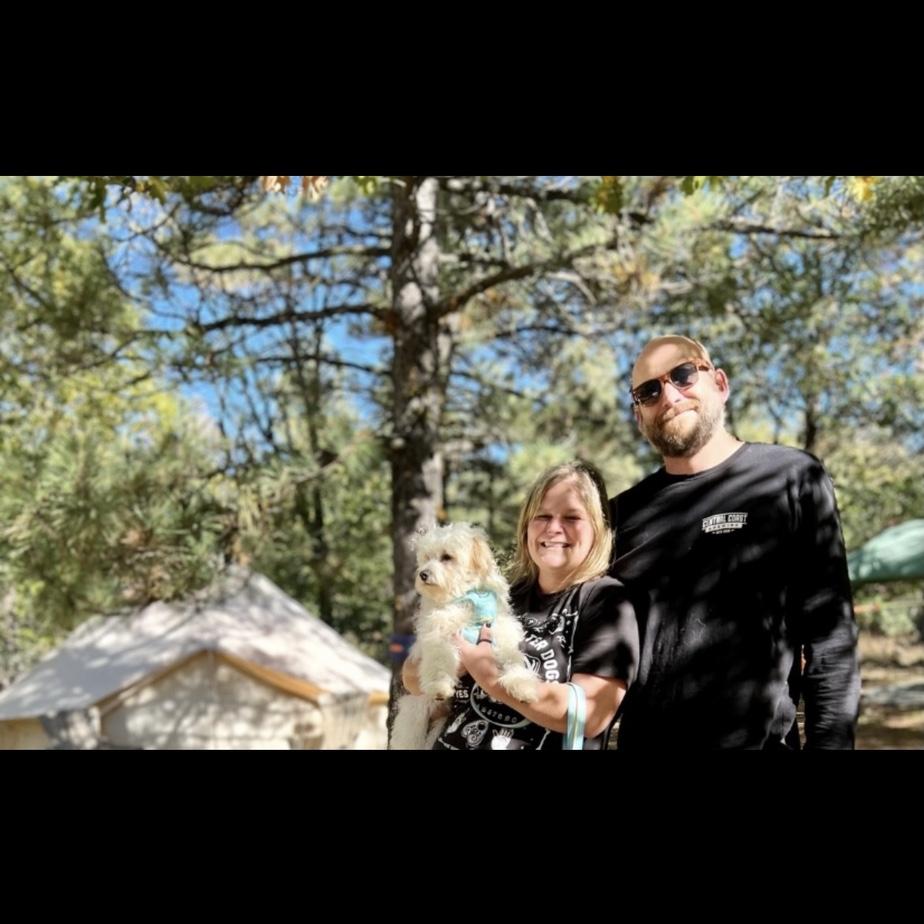 We love to camp. This was Oatie’s first camping trip.
