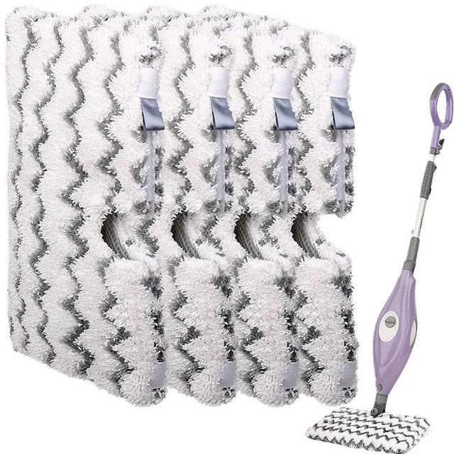 Flammi Scrub Mop Pad Heavy Duty Fit Shark Steam Pocket Mop S3501 S3601 S2901 S2902 S3550 S3801 S3901 SE450 S3601D S3901D for All Hard Floors