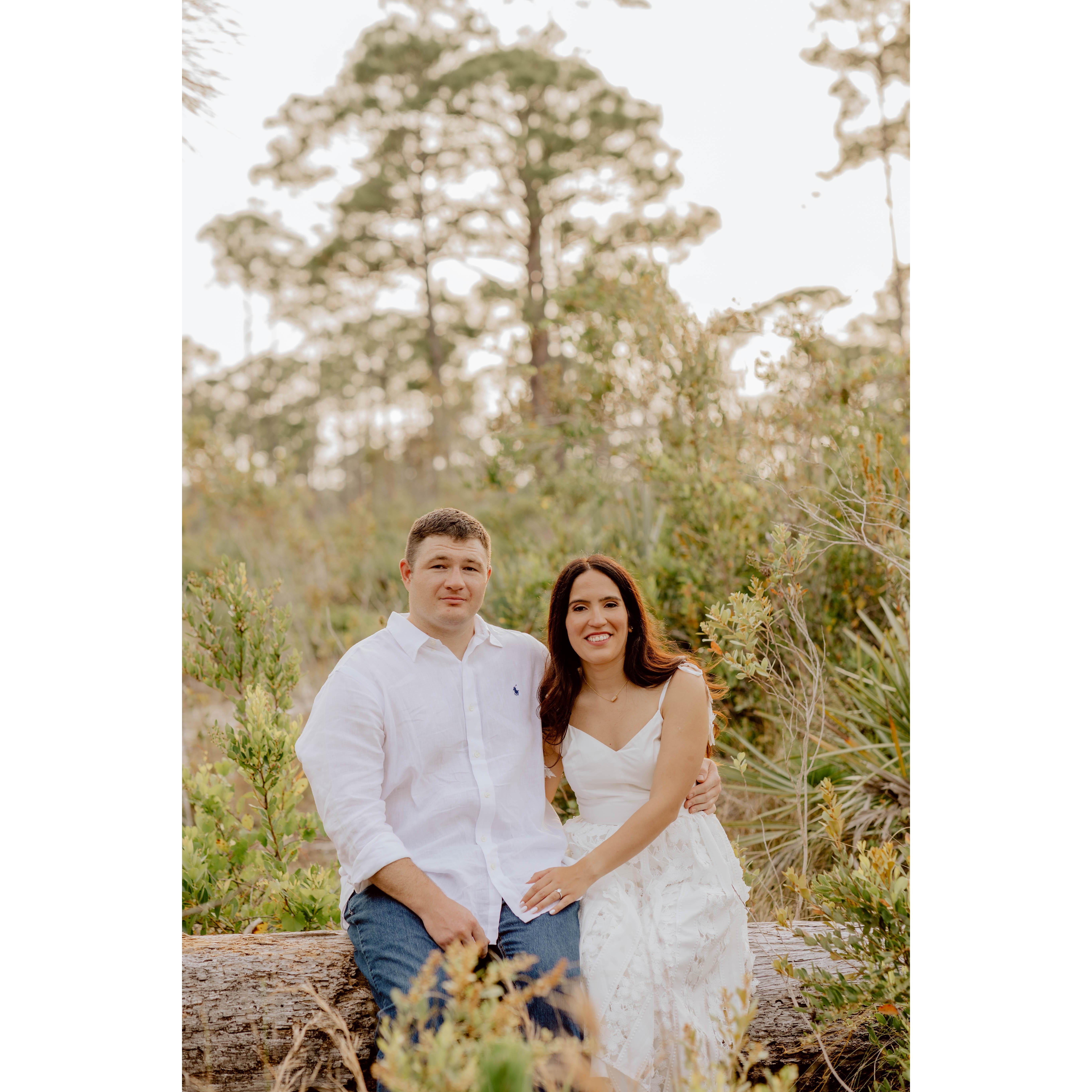 Engagement photos at Jonathon Dickinson State Park (the location of our second date)