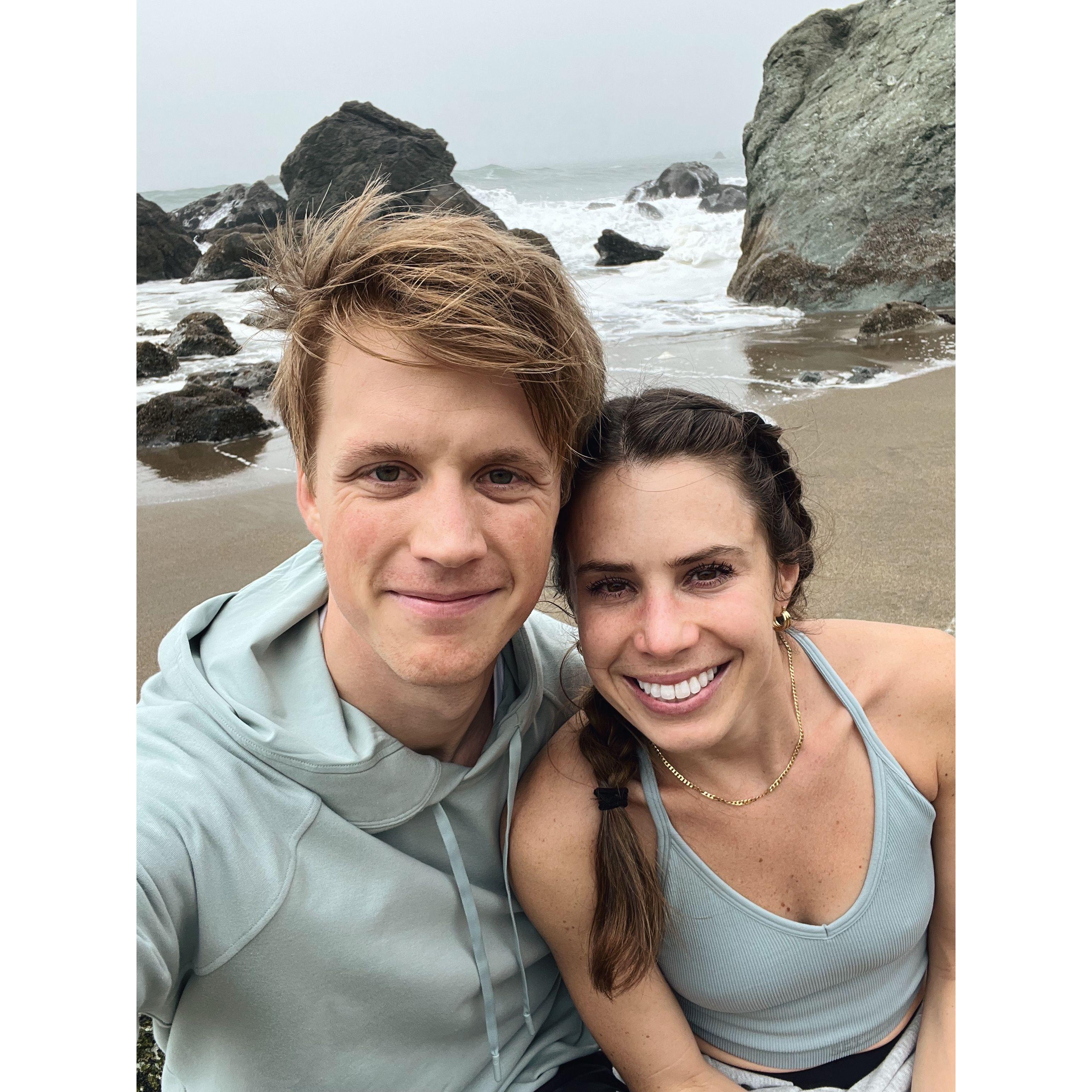 One of our first trips together was visiting the Bay Area to celebrate a friend's wedding.