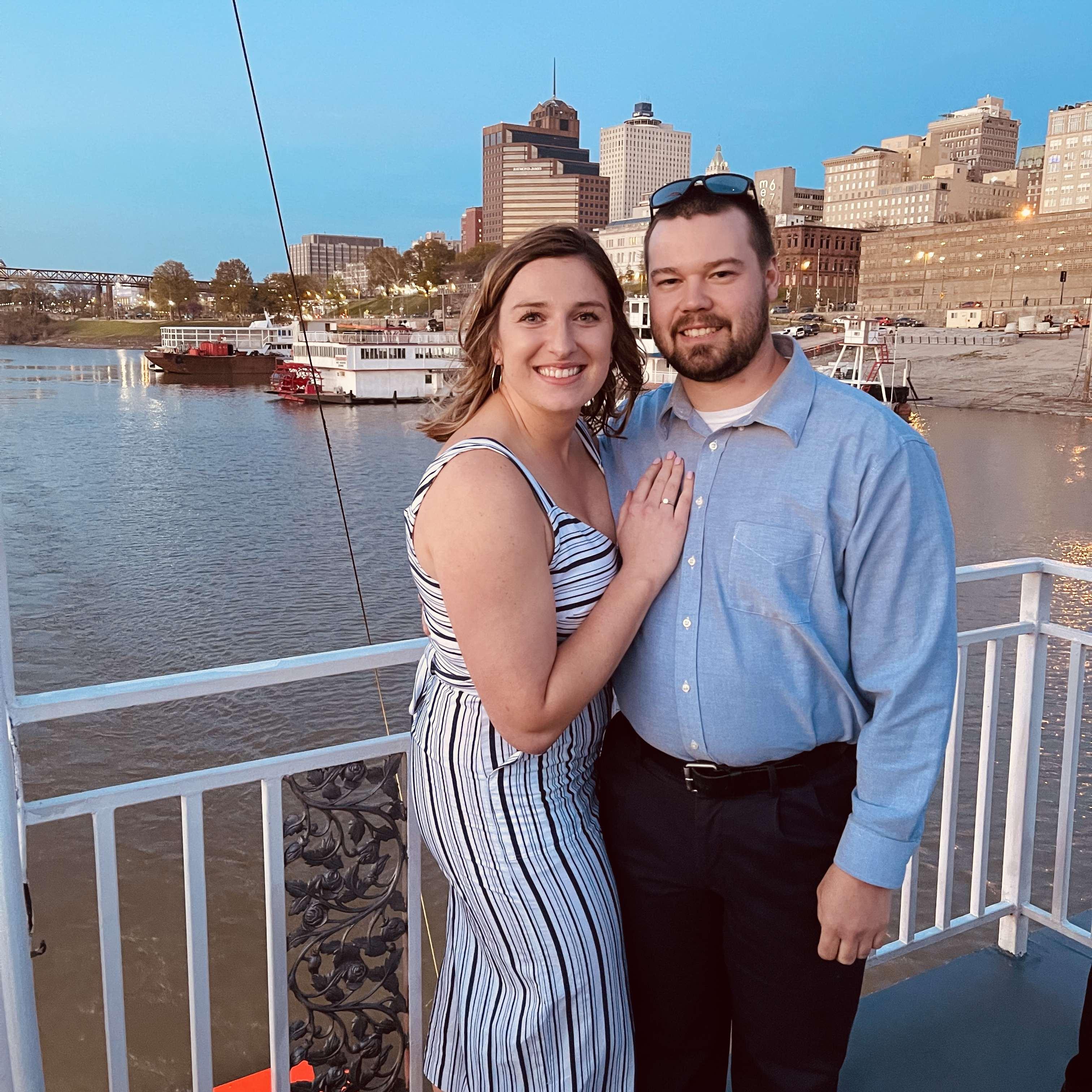 Senior Sendoff after getting engaged that afternoon! 
