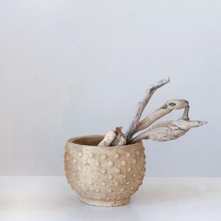 Distressed Hobnail Planter