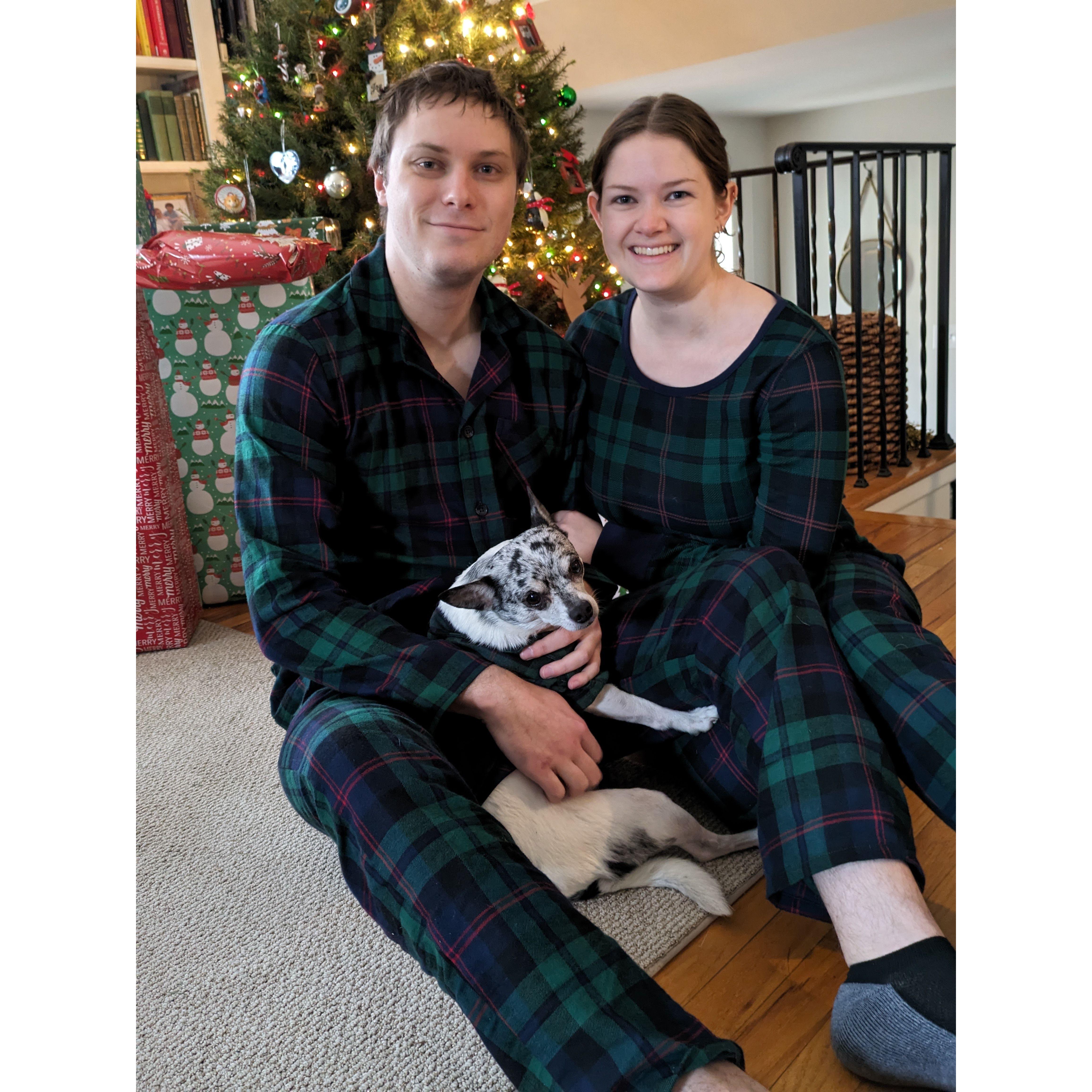 Fulfilling Becca's longstanding dream of wearing matching Christmas pajamas