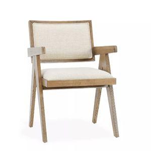 Dolton Linen Dining Arm Chair