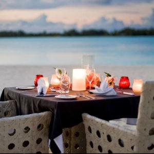 Private Sunset Dinner on our Honeymoon