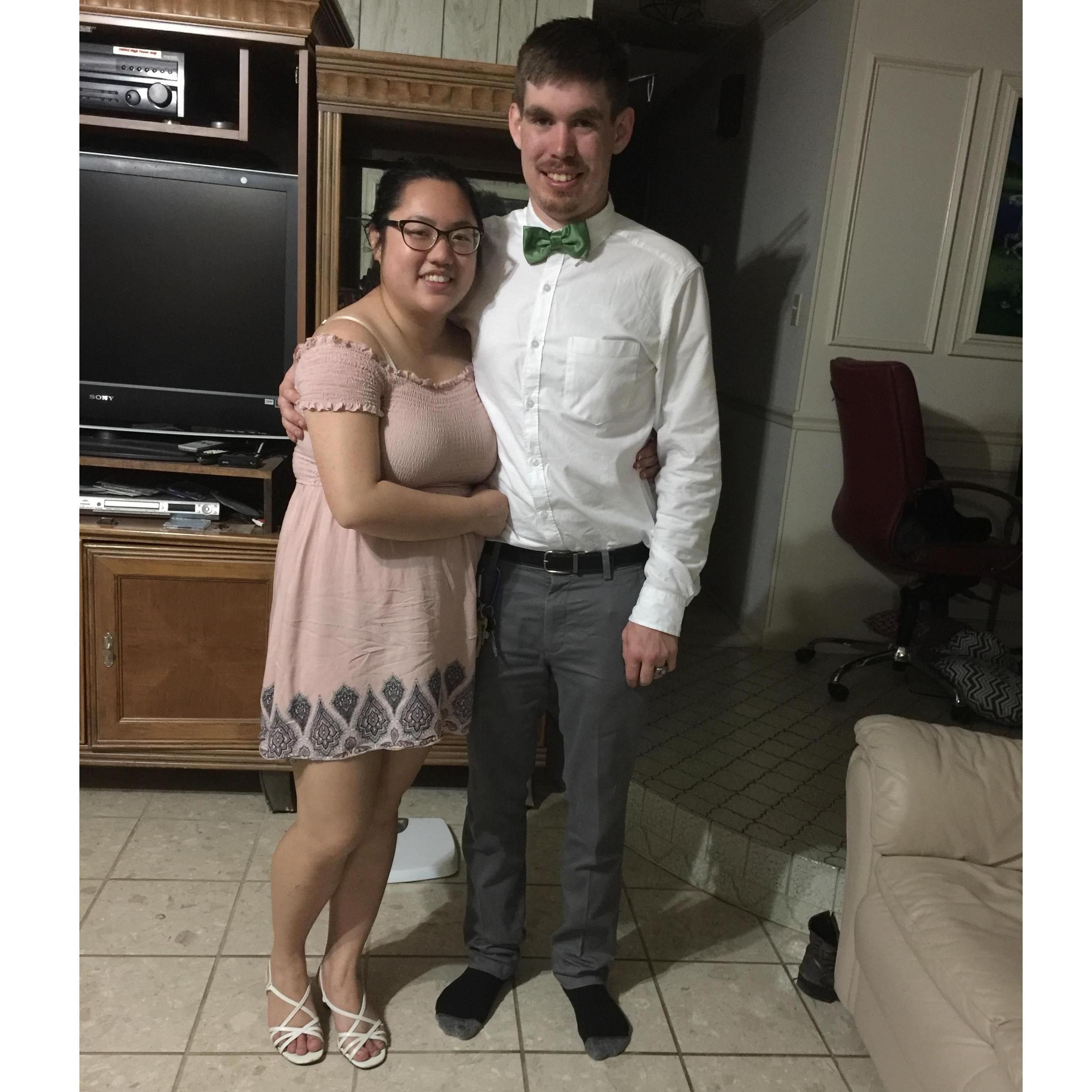 This was the night after we helped and attended our friend's wedding. (March 15, 2019)