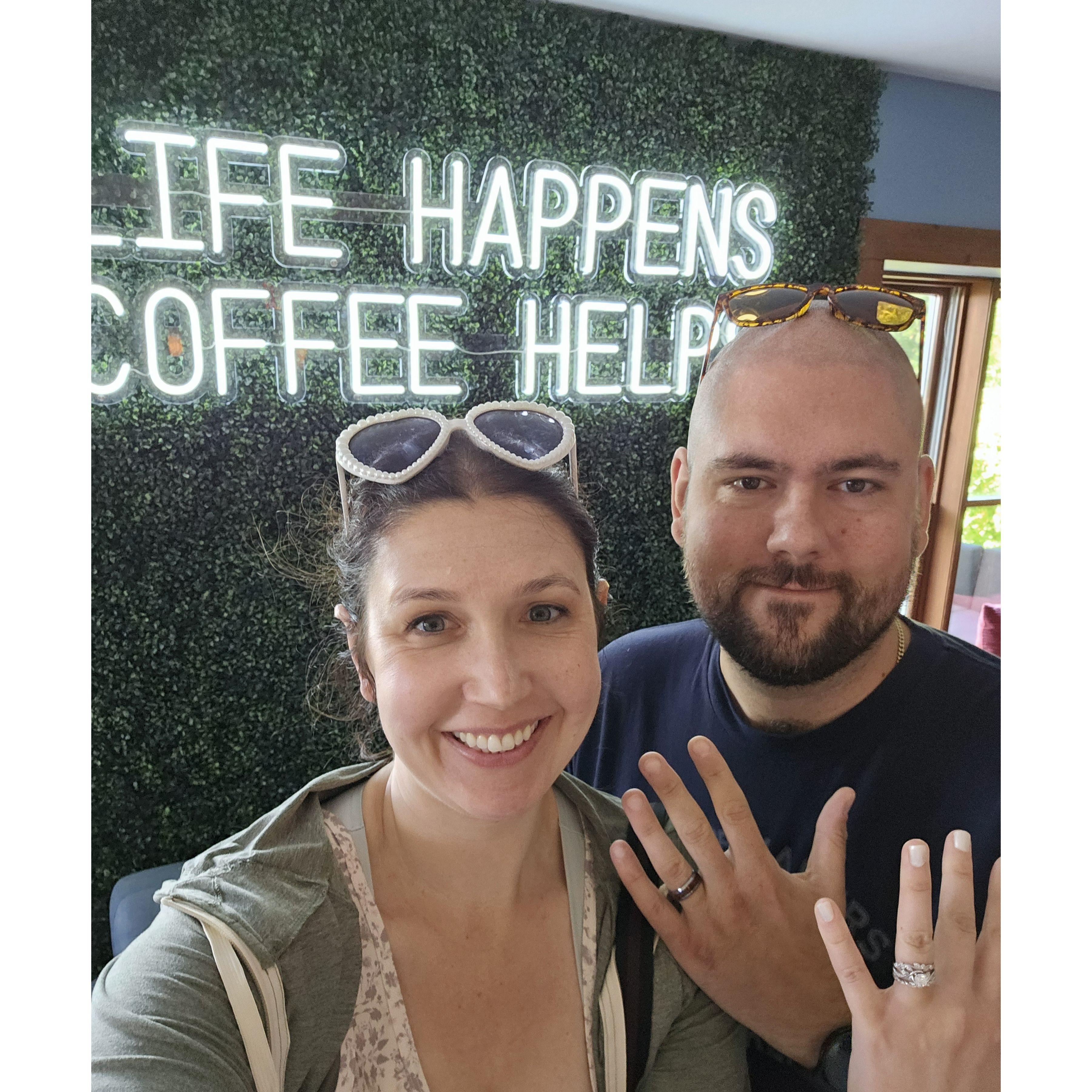 Husband and Wife Getting Coffee!
