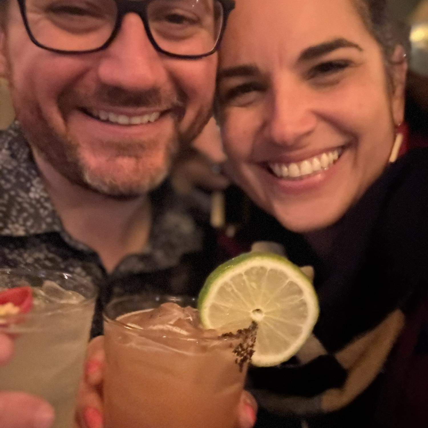 Celebrating our first night as a couple at Le Grande Orange, RIP.