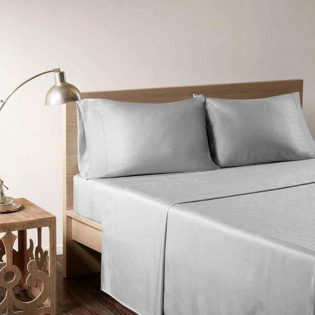 Sleep Philosophy Rayon Made From Bamboo Queen Sheet Set in Grey