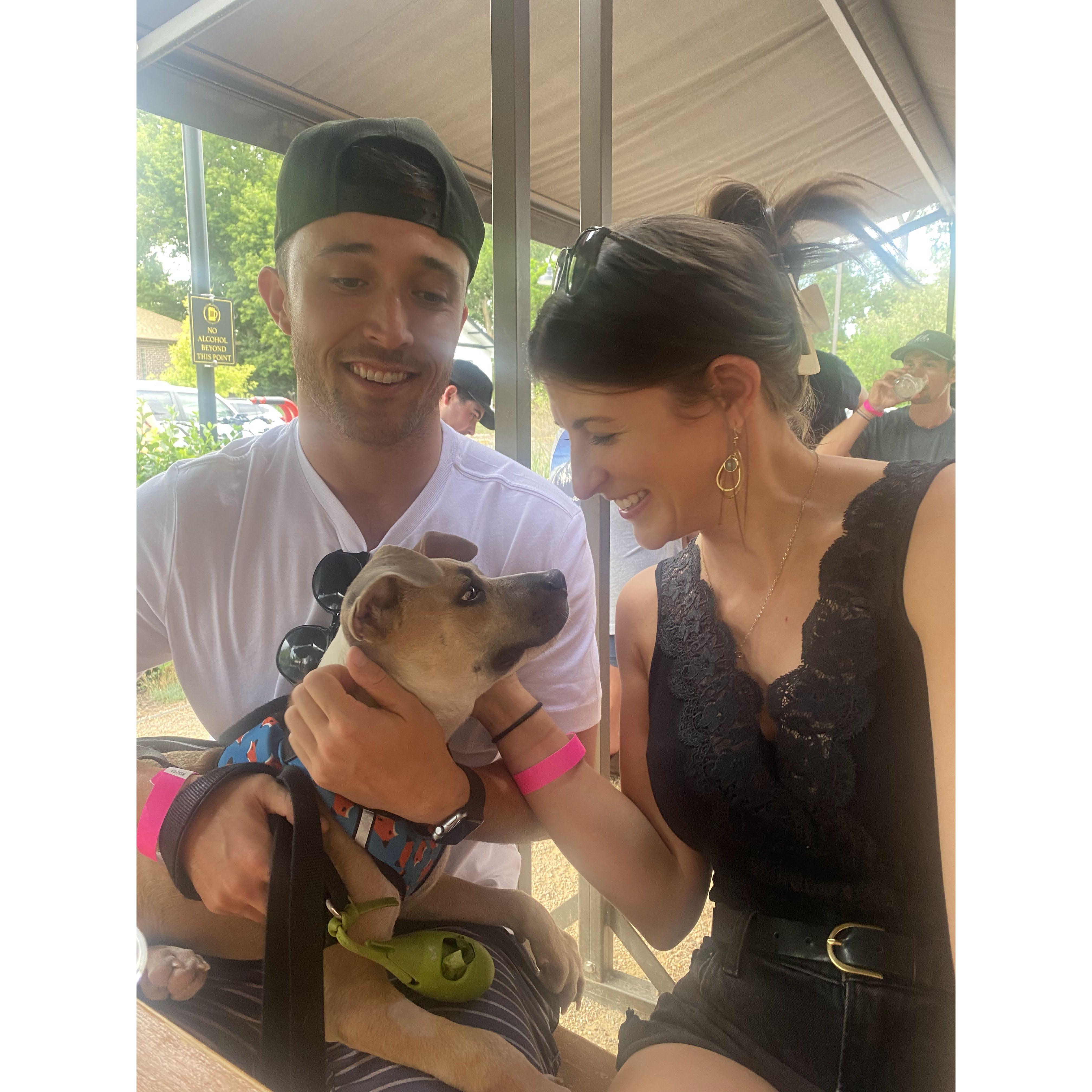 First outing with Beau!