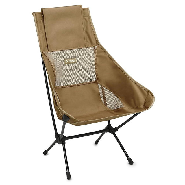 Helinox Chair Two Ultralight, High-Back, Collapsible Camping Chair, Coyote Tan