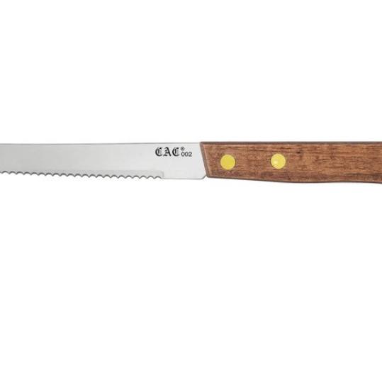 Knife Steak Pointed Tip Wood Handle 4-3/4", Wood, Pack of 12