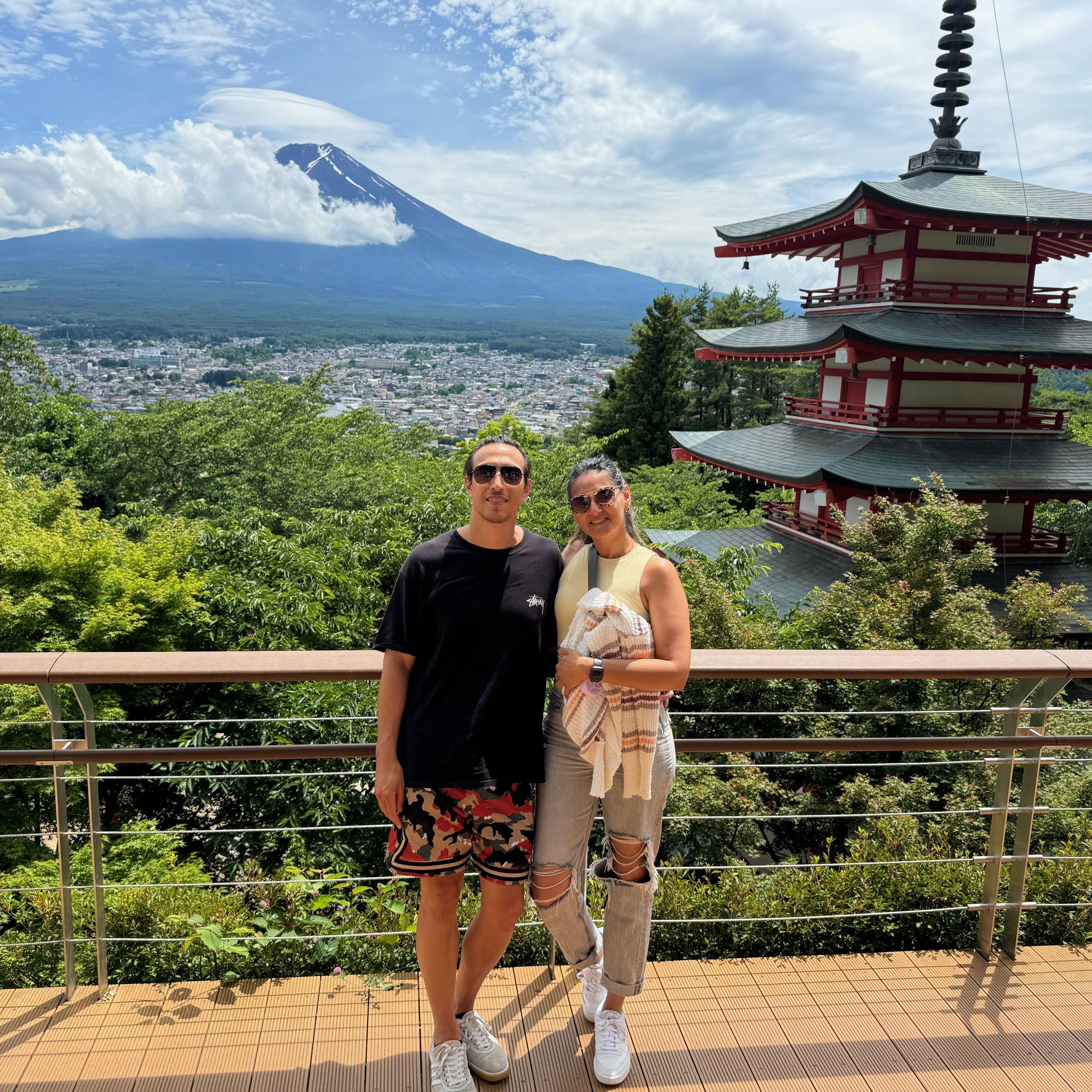 Had to get a photo with Mt. Fuji - was a marvelous site.