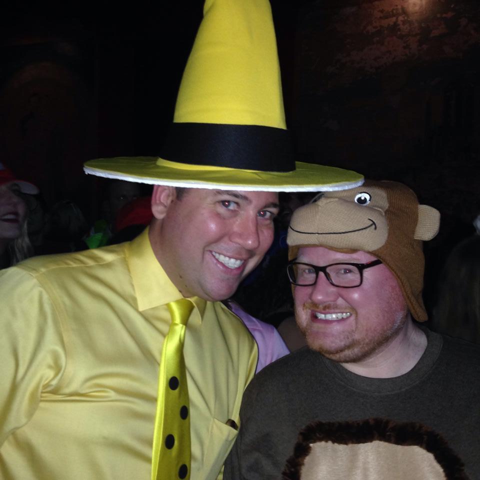 Curious George and the Man in the Yellow Hat, Halloween, October 2014.