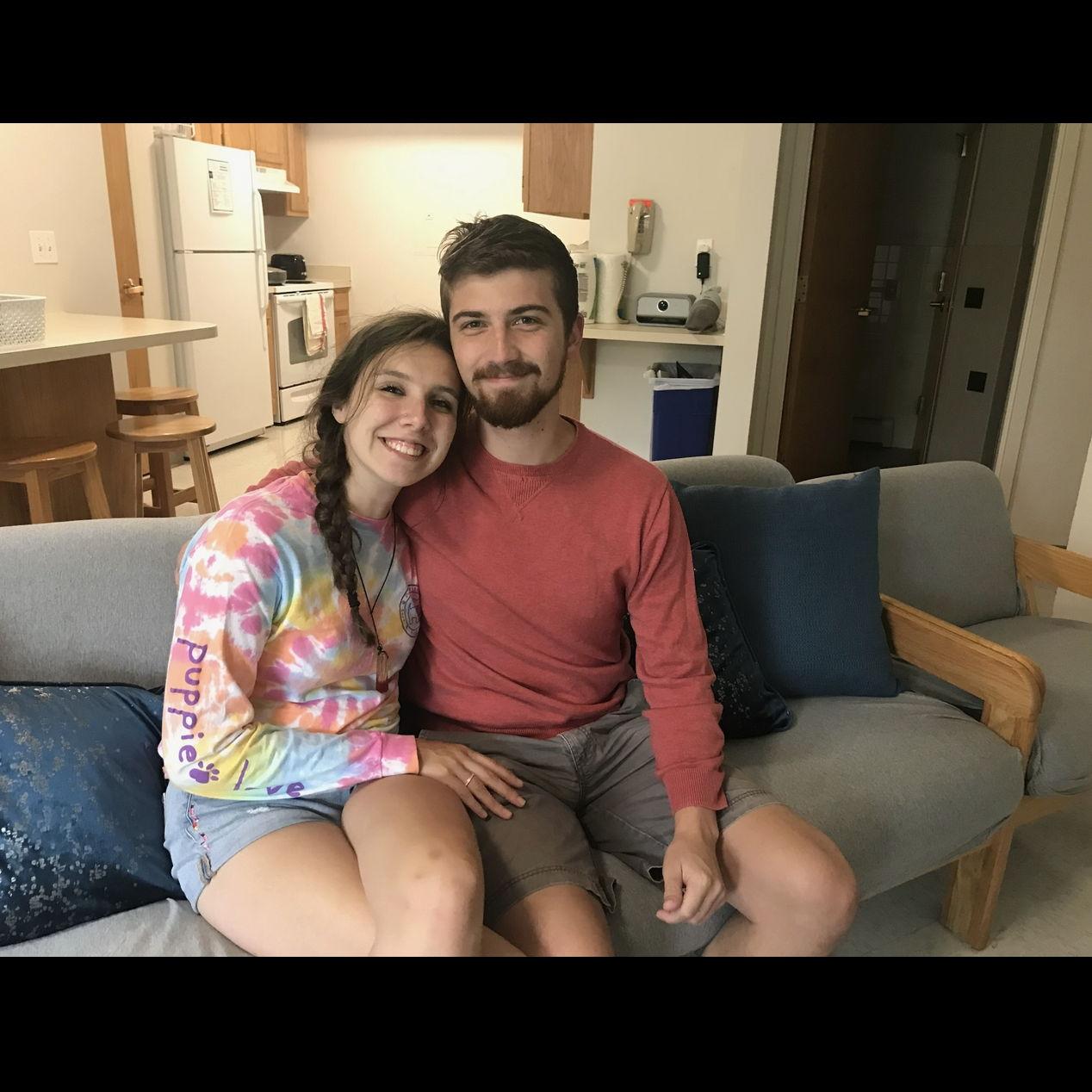 Summer 2019. Alden came to help move Elena into her senior year college dorm