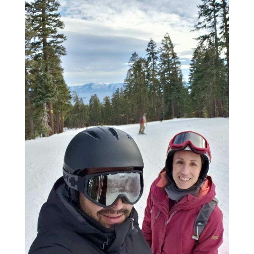 We love our days in the mountains. Skiing is our favorite hobby we can do together.