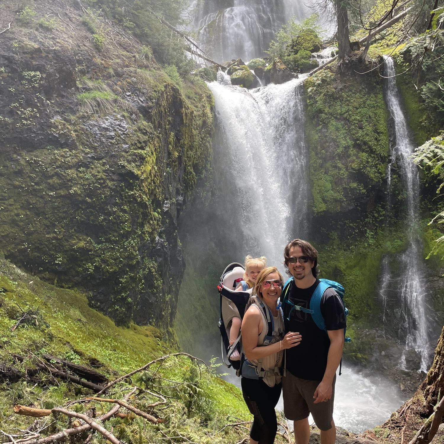 Waterfall hike in Washington. 2020