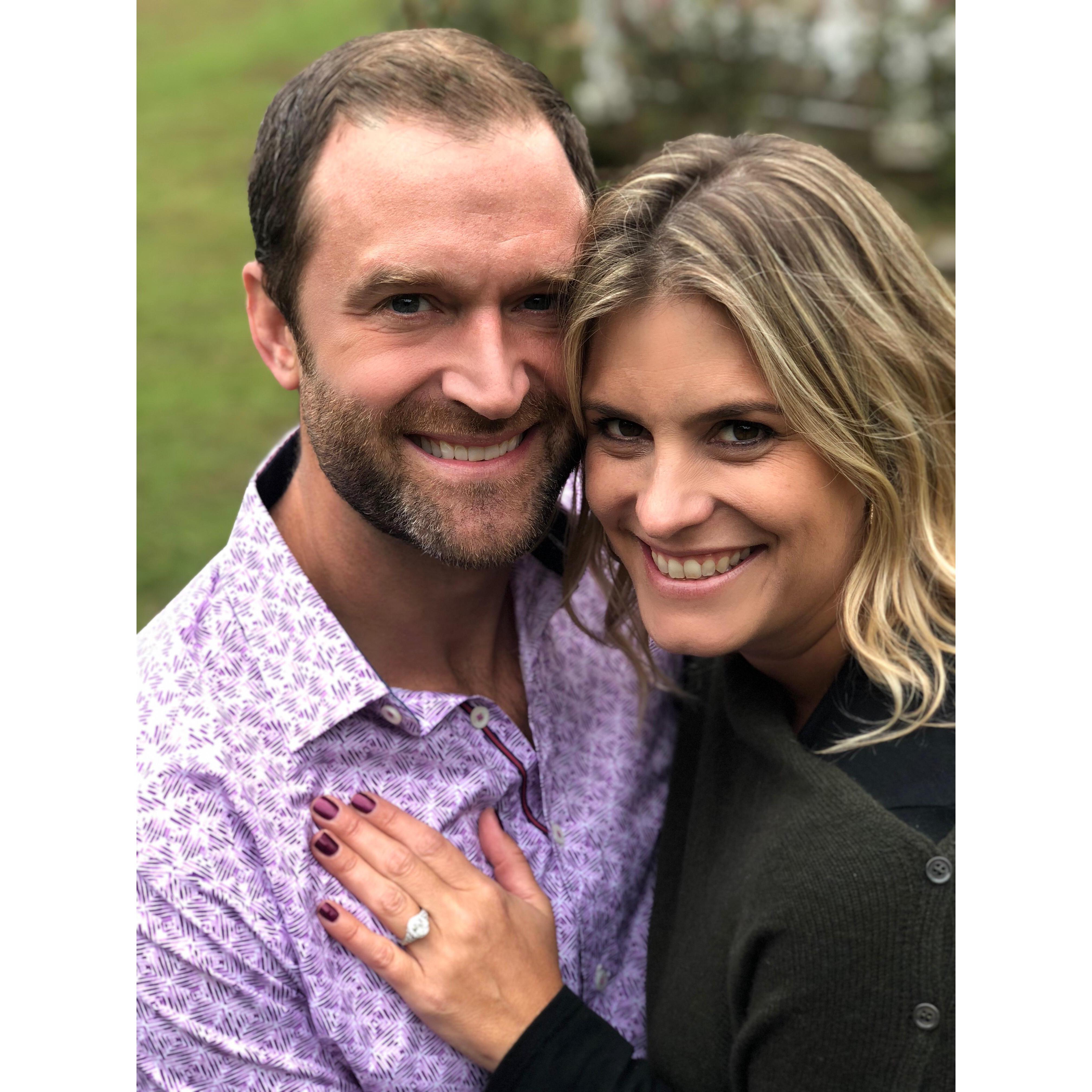 October 13, 2018 Jeff popped the question.