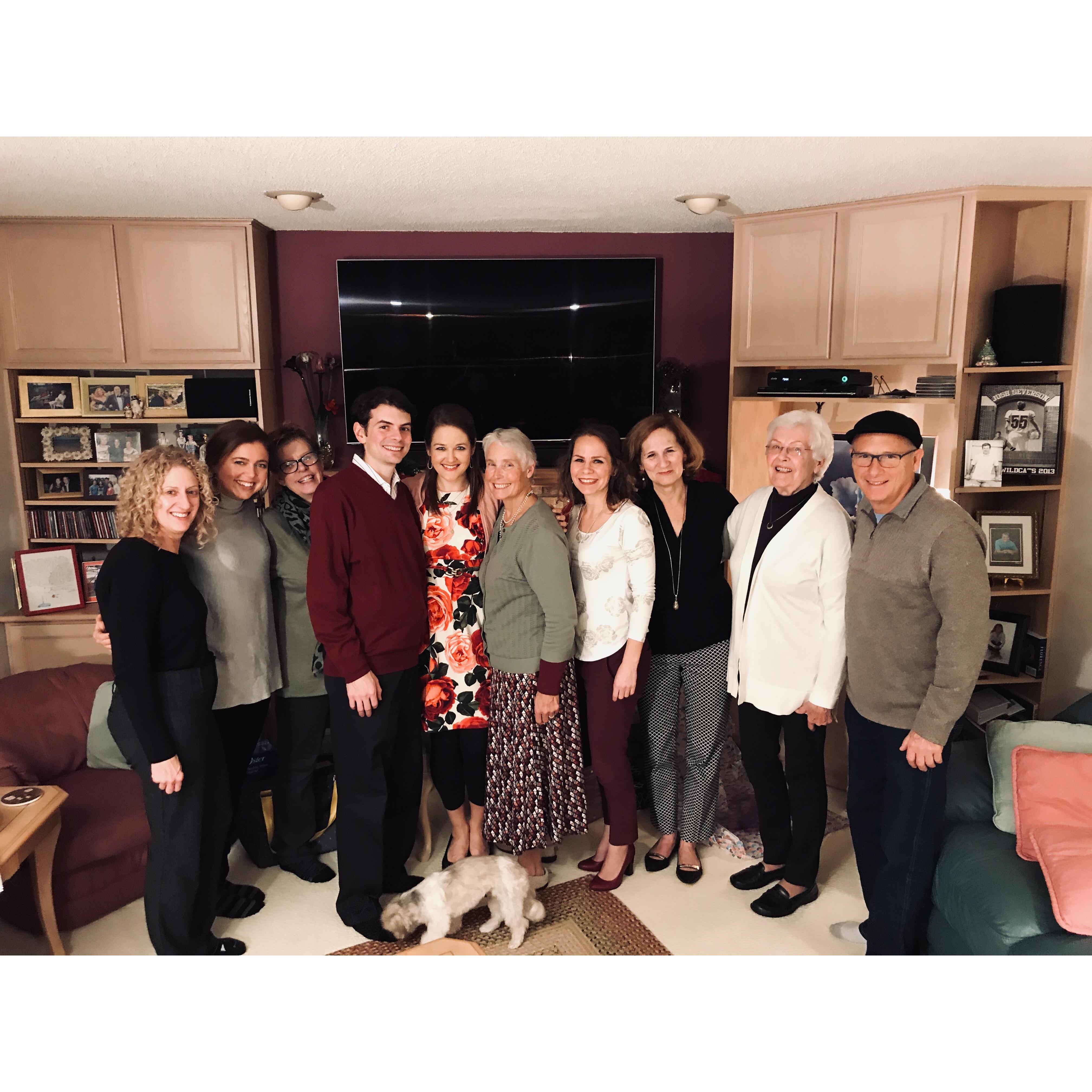 December 2018 - Eagan, Minnesota - Severson Family Bridal Shower fun