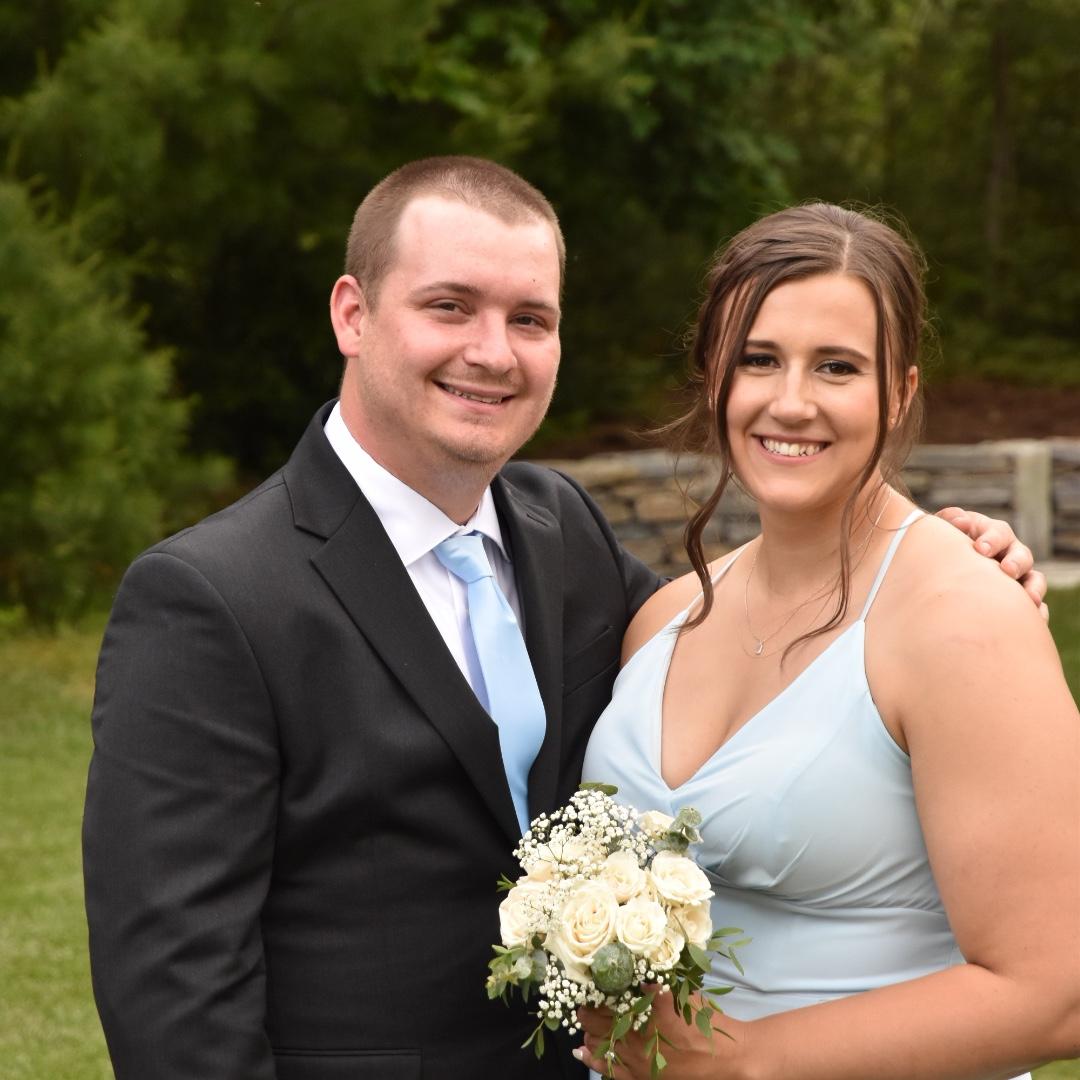 At Allison’s best friend’s wedding!