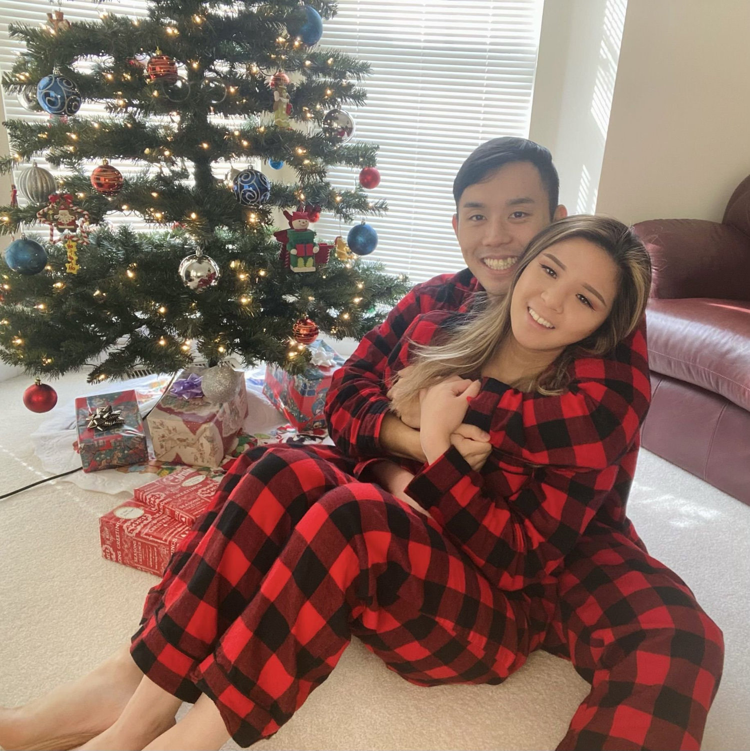Wearing matching Christmas PJs with my partner was on my bucket list