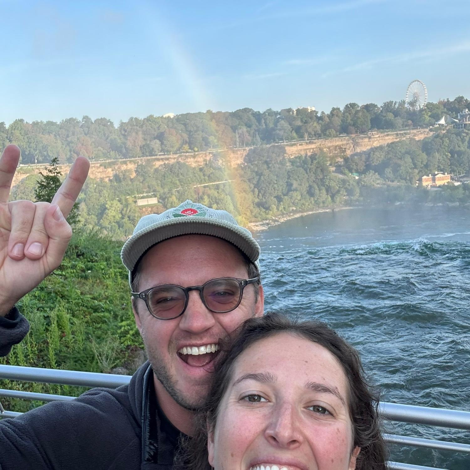 Chasing rainbows at Niagara falls!!