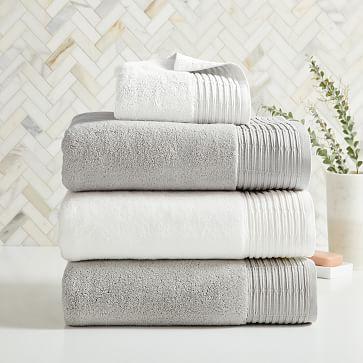 Organic Pleated Edge Hydrocotton Bath Towels