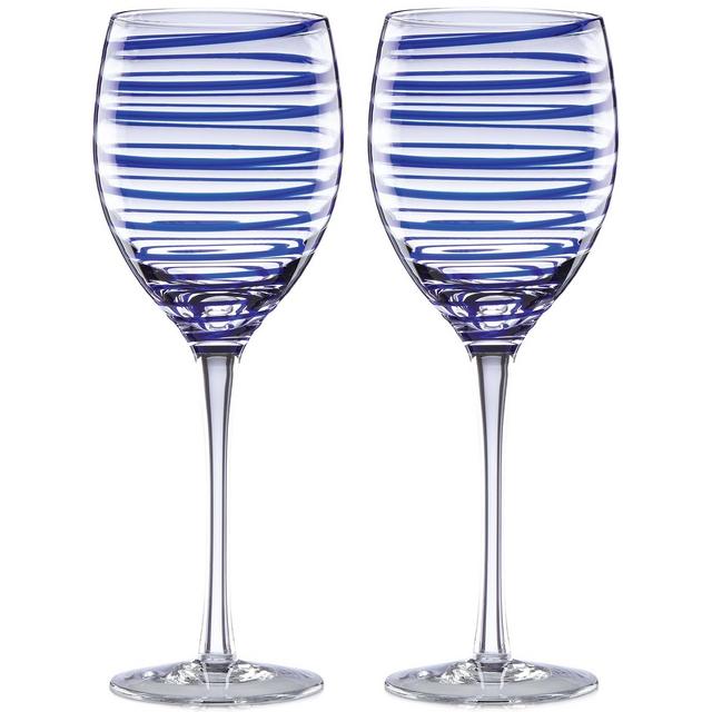 kate spade new york Charlotte Street Collection 2-Pc. Wine Glasses Set