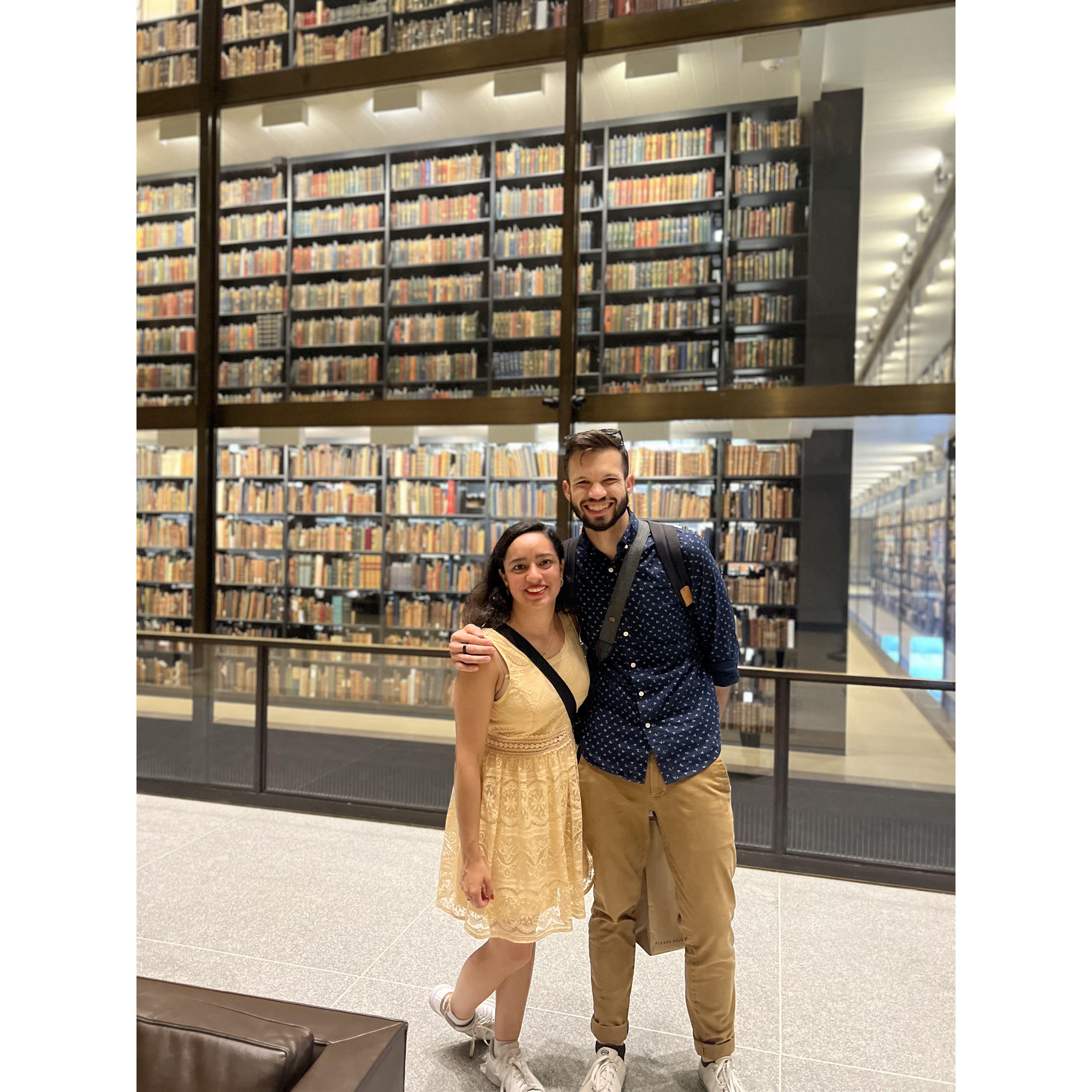 Yale library. One month of dating