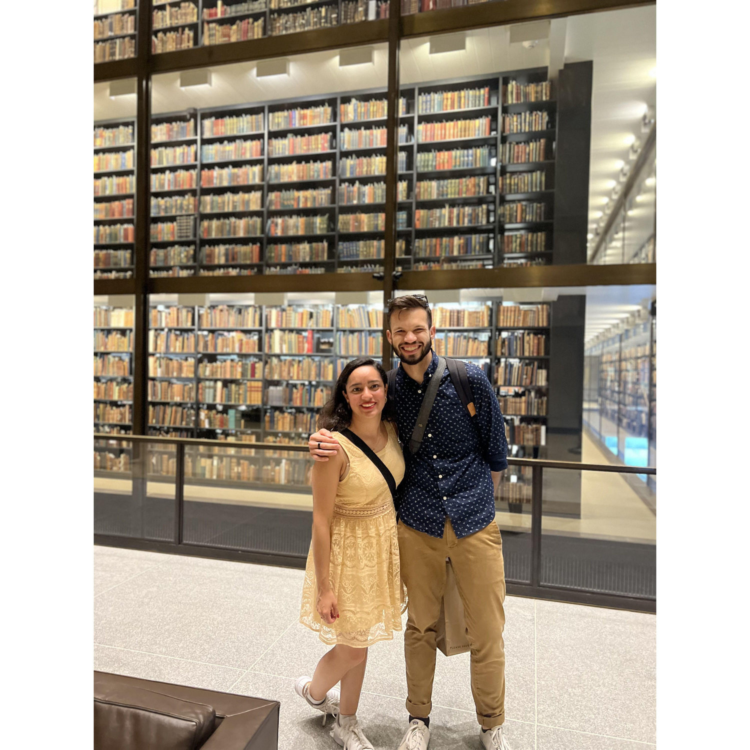 Yale library. One month of dating