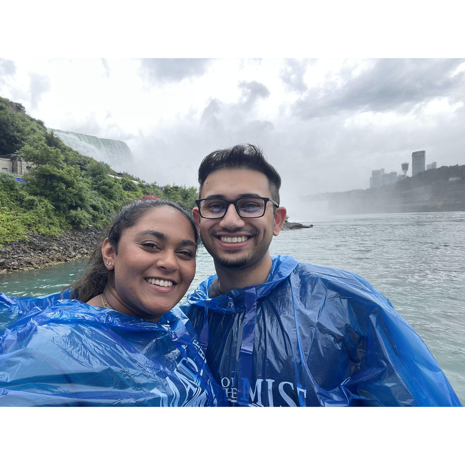 First trip to Niagara Falls: we were soaked!