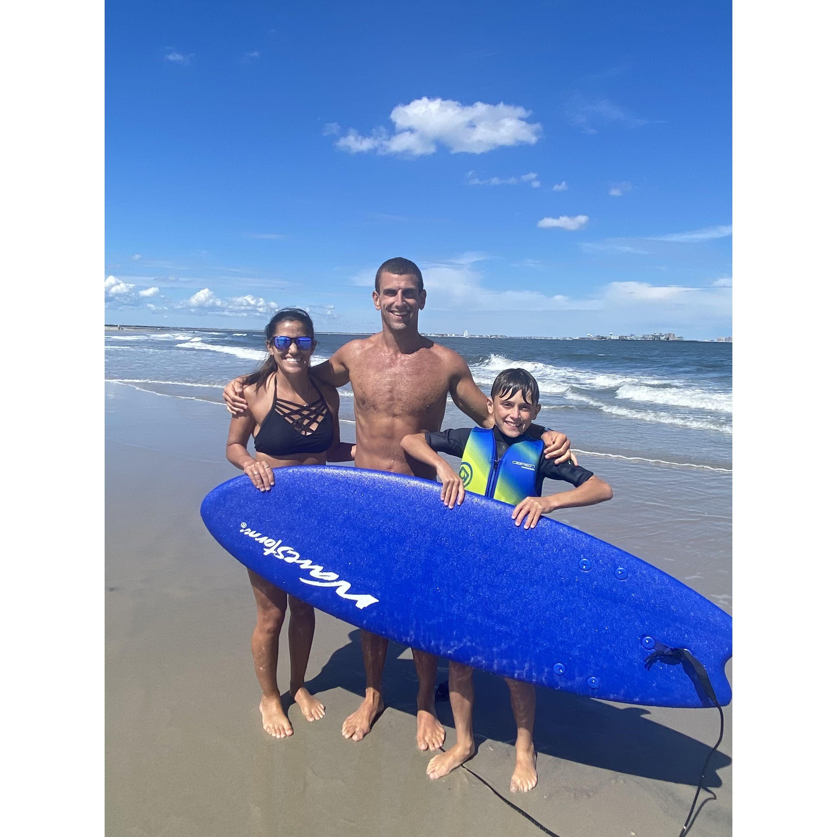 at our favorite place with our nephew, Gunnar