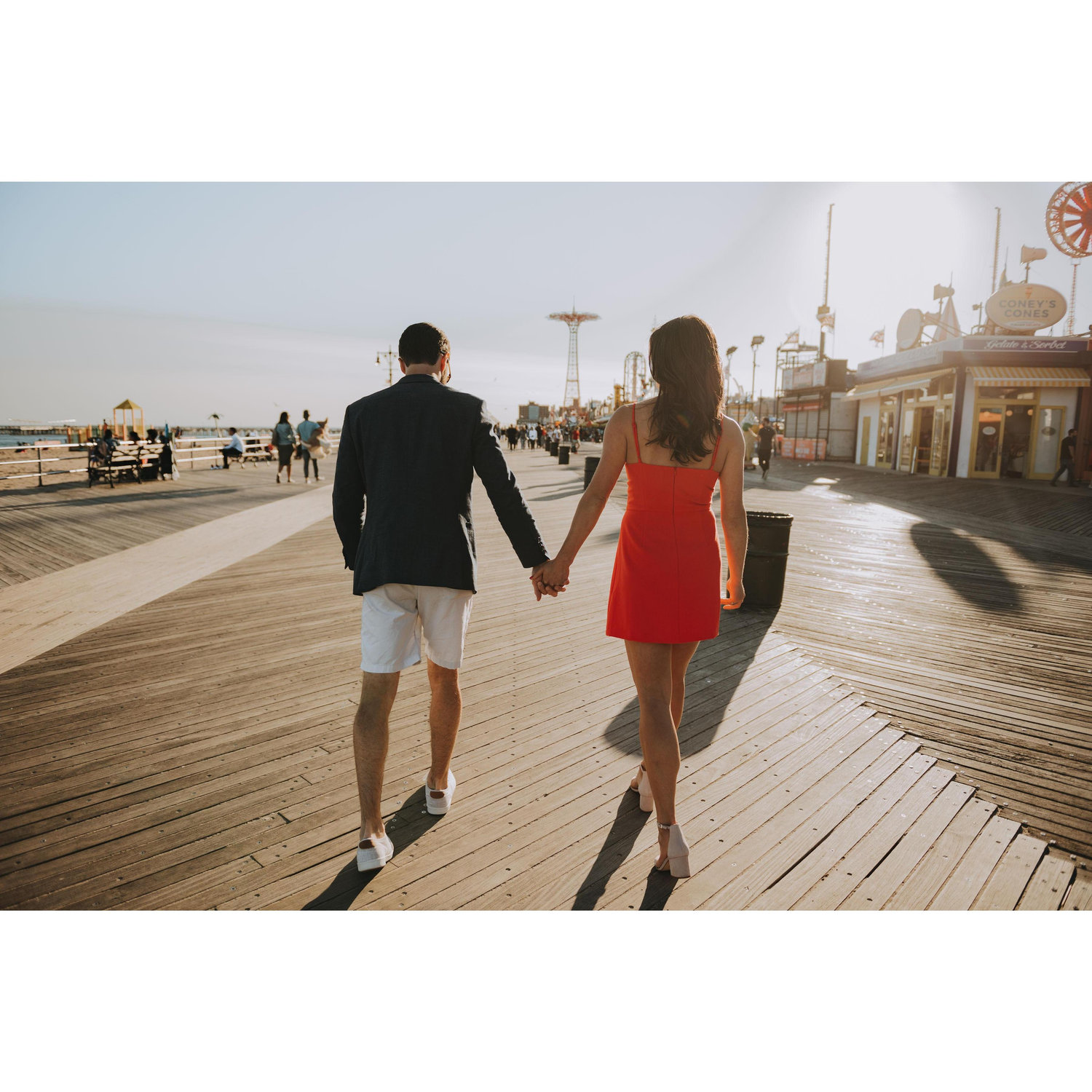 Engagement shoot w/ @hellocaitcarr. Coney Island.