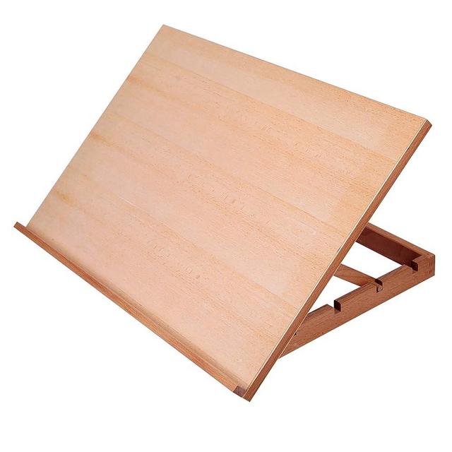 Falling in Art Large 5-Position Wood Drafting Table Easel Drawing and Sketching Board, 23 2/9 Inches by 16 1/2 Inches