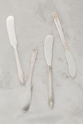Silvered Butter Knives