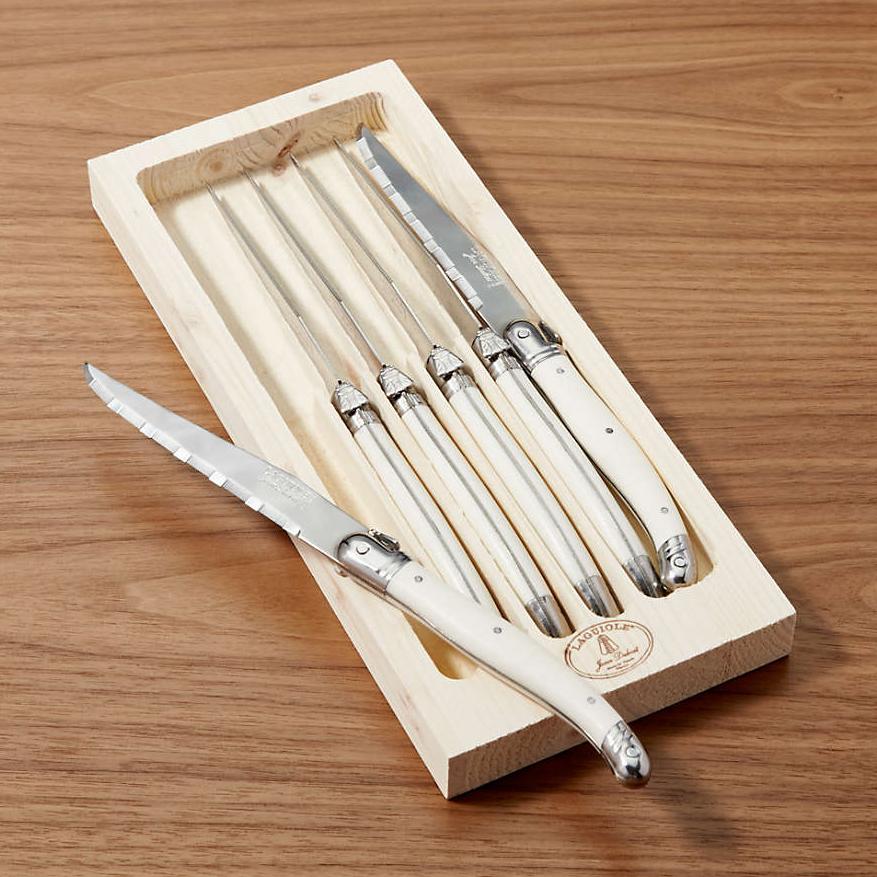 Laguiole ® Ivory Steak Knives, Set of 6
