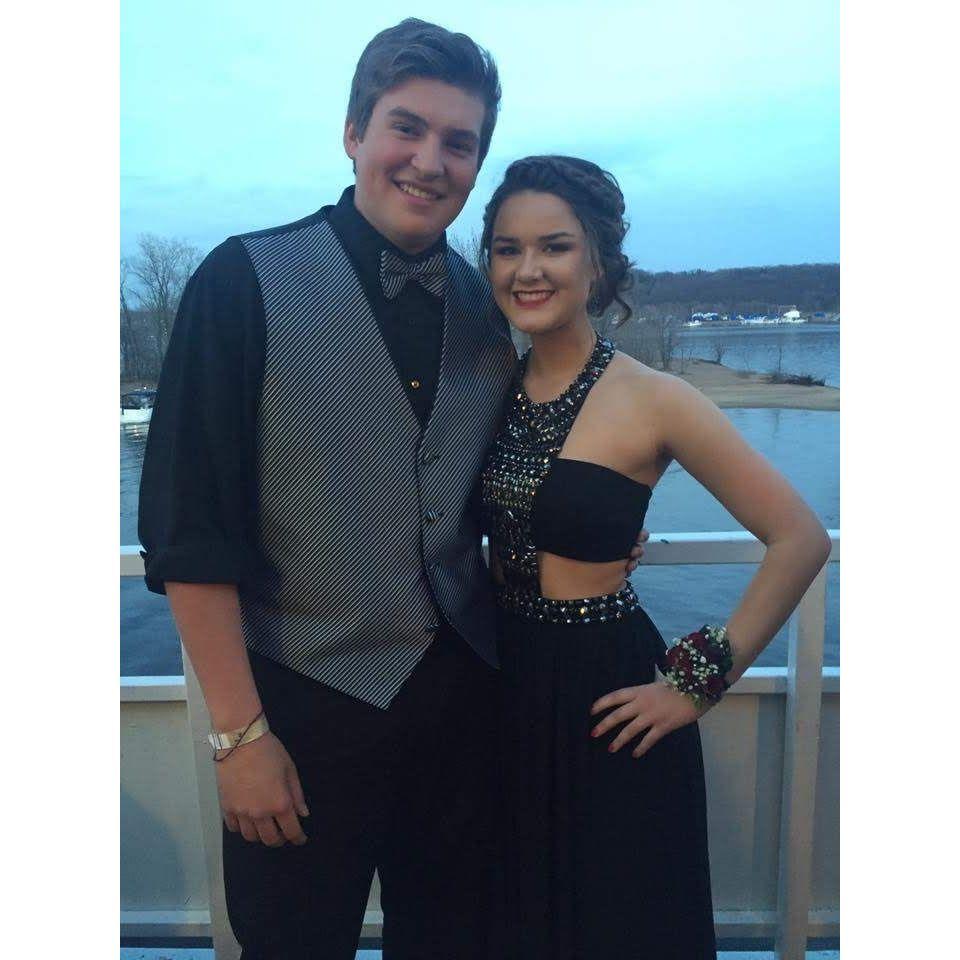 Our first picture together! Jacob's senior prom and Hannah's junior prom. We did not go to prom together but ended up spending the whole night with each other!
