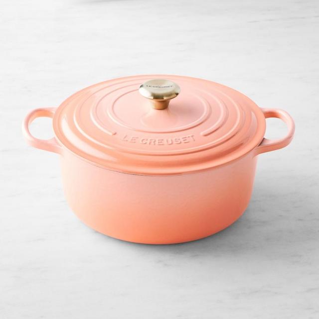 Le Creuset Signature Enameled Cast Iron Round Dutch Oven, 7 1/4-Qt., Peche
