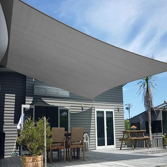 Artpuch 6'x15' Customize Dark Grey Sun Shade Sail UV Block 185 GSM Commercial Rectangle Outdoor Covering for Backyard, Pergola, Pool (Customized Available)