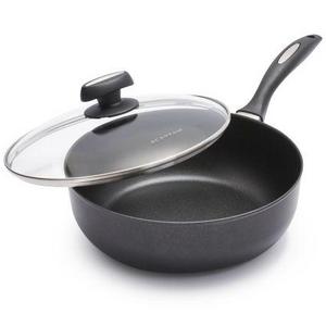 Scanpan Evolution Deep Sauté Pan with Lid, 4 qt.