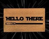 Star Wars Hello There Lightsaber Doormat -...