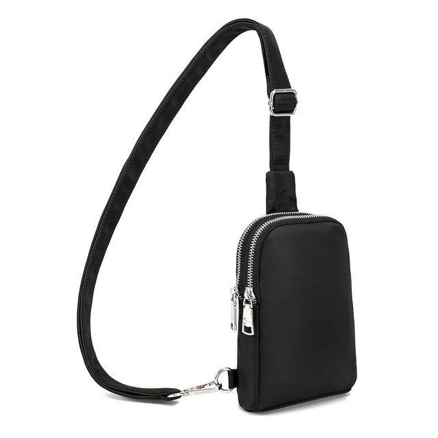 INICAT Small Crossbody Sling Bag Nylon Fanny Packs Fashion Sport Belt Bag Travel Shoulder Purses for Women