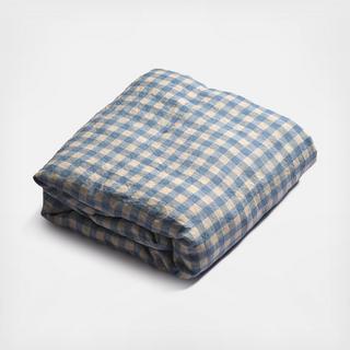 Gingham Linen Fitted Sheet