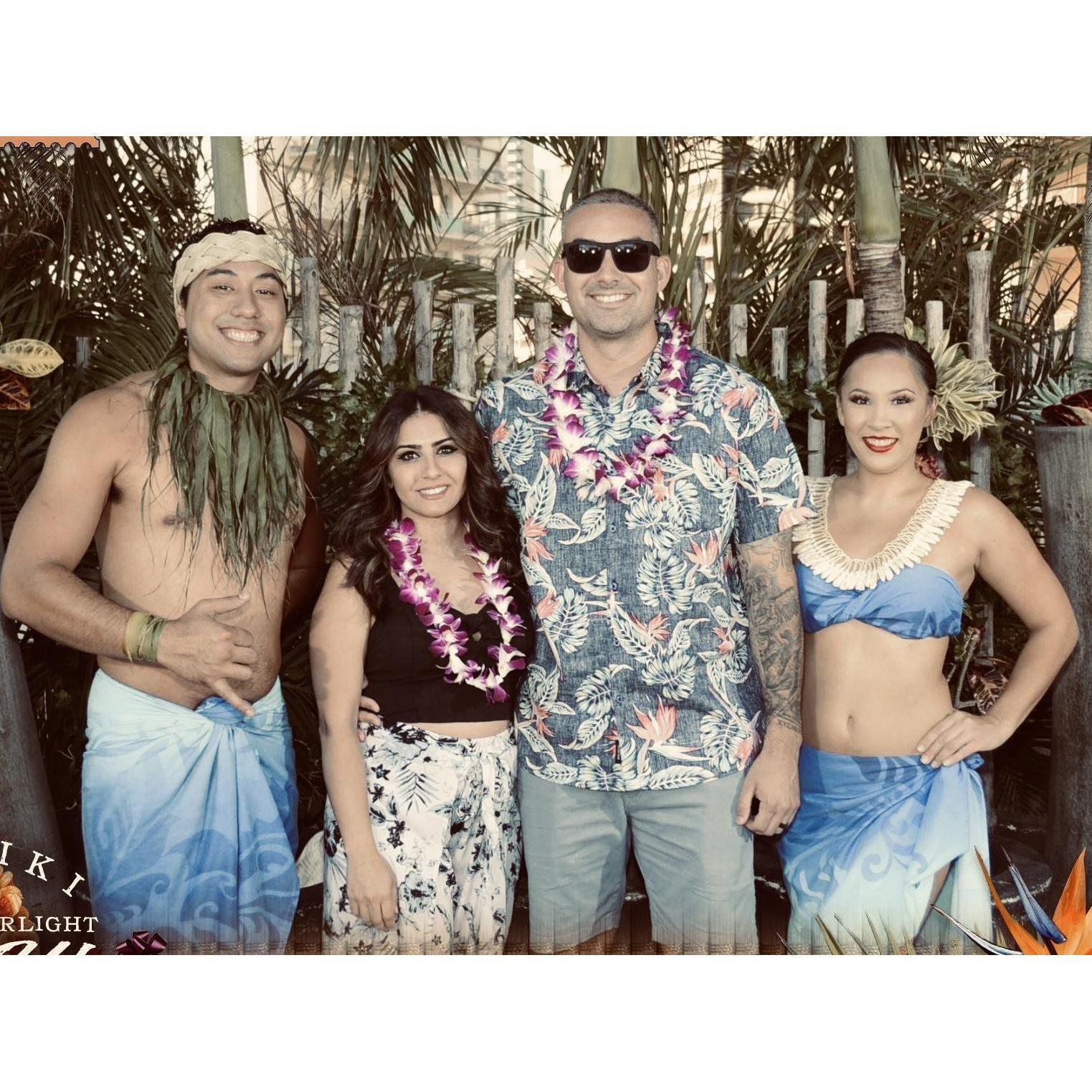 First time Faina attended a Luau- Hawaii.