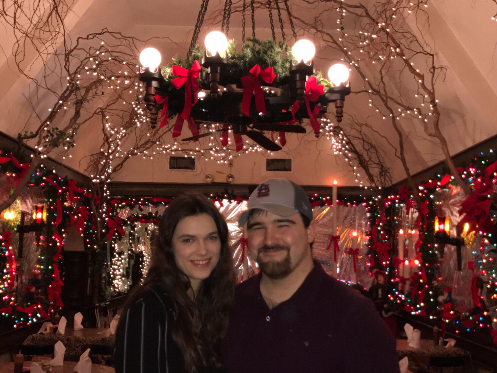 Hickory Log at Christmastime 2017