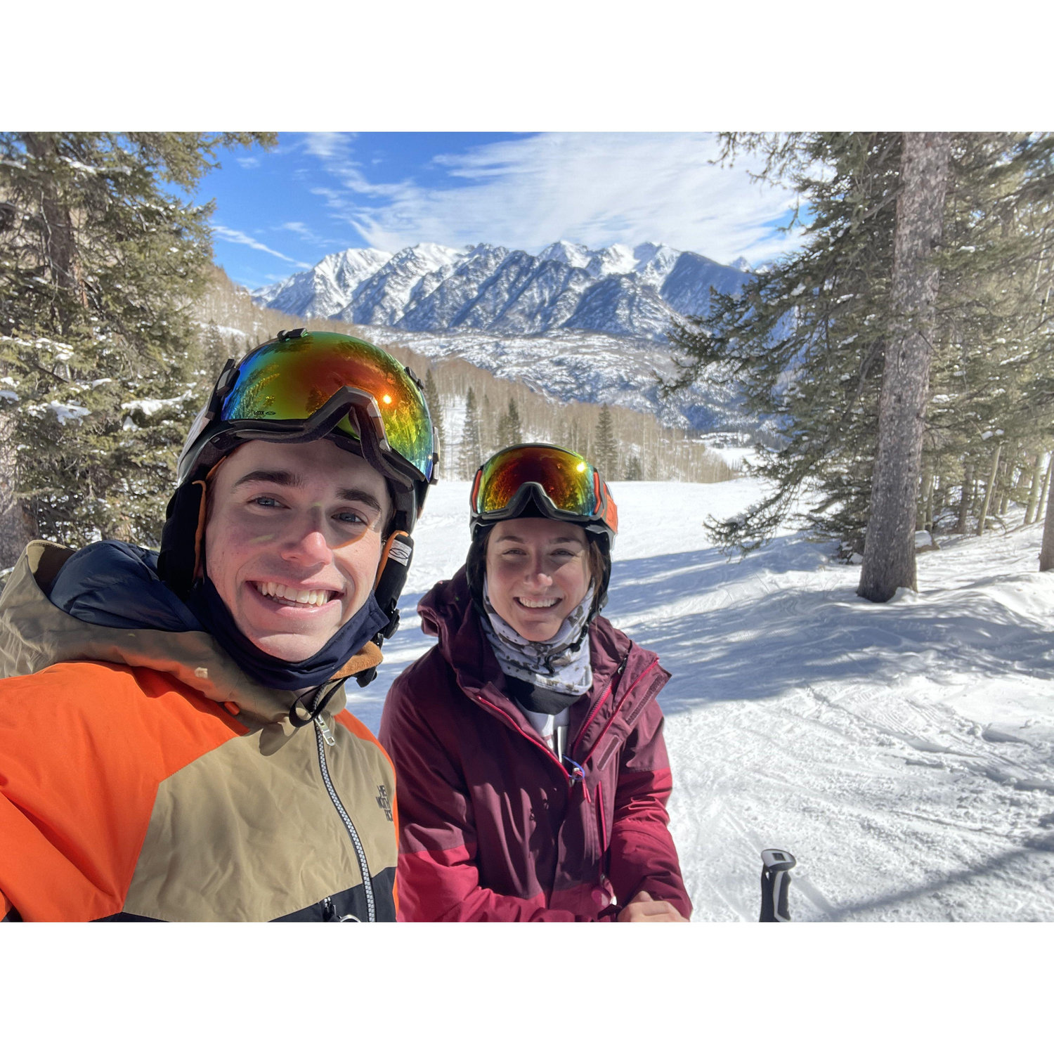 Our first ski trip together in Purgatory Ski Area, CO.